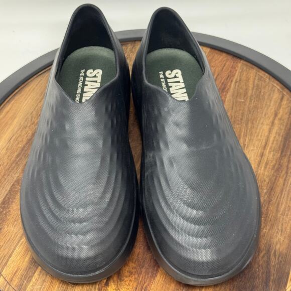 STAND + Plus Gales The Standing Shoe Men's 10 Women's 12 Black Slip On - Picture 9 of 11